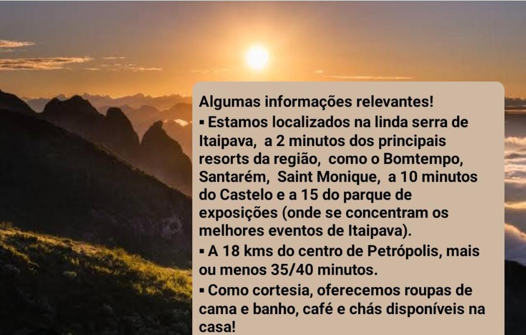 Recanto De Itaipava - Casa Com Forno De Pizza A Lenha, Churrasqueira, Pet Friendly, Equipada Para Ate 6 Pessoas, Em Meio A Natureza E Proxima Ao Centro Do Bairro Petropolis  Bagian luar foto